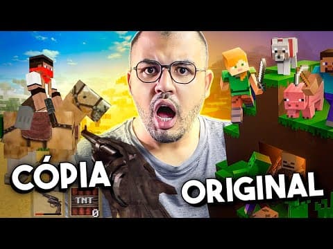 Thumbnail de vídeo sobre clones de Minecraft